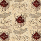 Camelot Harry Potter Marauder's Map Cotton Print Fabric, Beige